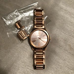 Rose gold Michael Kors watch